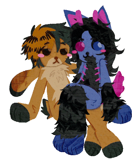 chibi fullbody of two characters, tweened. hypothetical total would be 28 USD